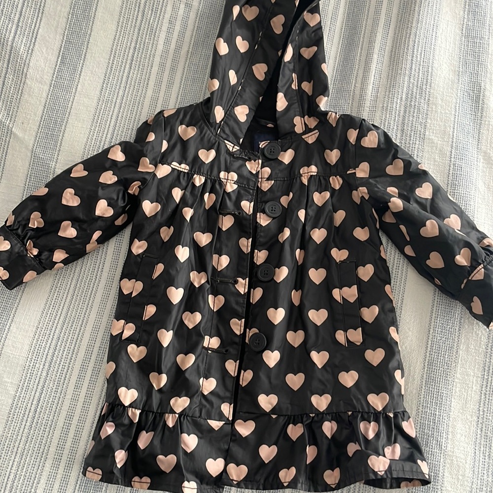 Gap lined fleece raincoat 2t